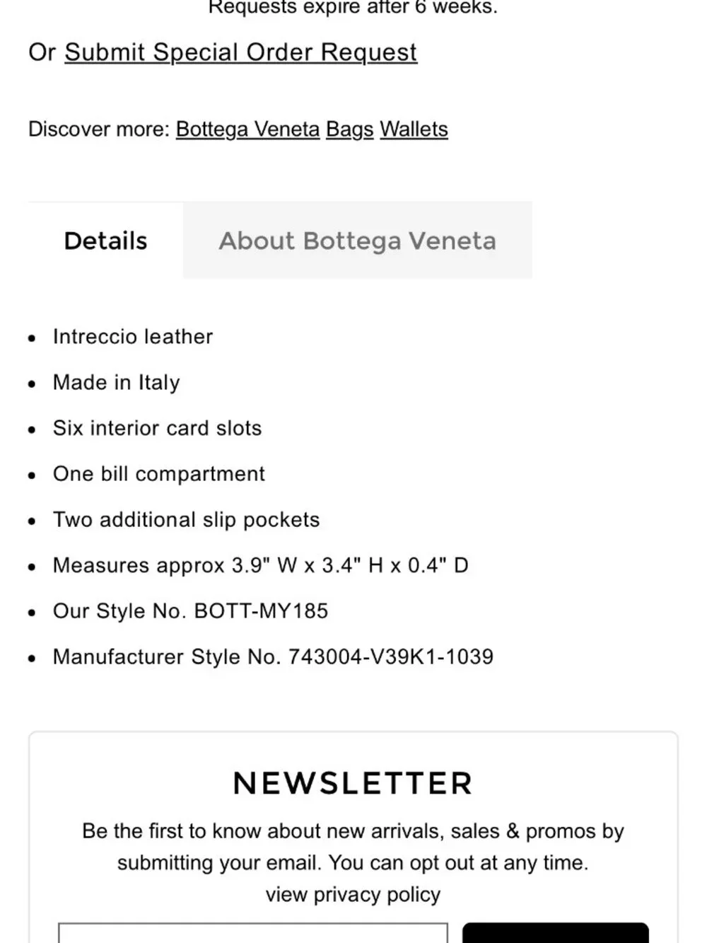 Bottega Veneta authentic bottega